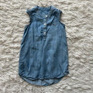 Vineyard Vines Sleeveless Blue Chambray Dress Size 2T